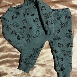 Koala Kids Quilted Animal Print Toddler Outfit🐿️